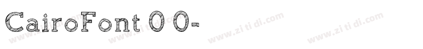 CairoFont 0 0字体转换